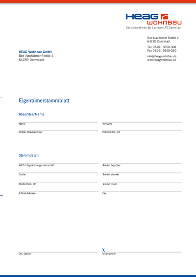 Eigentuemer Stammdaten